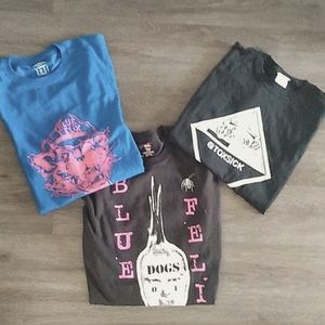 NWOT Toxsik Rock Band Band T-shirt Bundle Sz Med-Lg